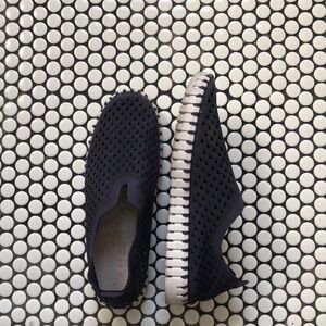 Black Slip-On Sneakers